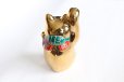 Photo8: Japanese Lucky Cat Kutani Porcelain Maneki Neko gold  kinnuri H 13.5cm