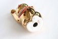 Photo7: Japanese Lucky Cat Kutani Porcelain Maneki Neko gold  kinnuri H 13.5cm