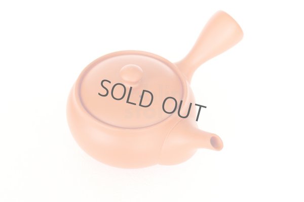 Photo8: Tokoname tea pot kyusu Jinsui Kiwami shudei red fuku hira 270ml