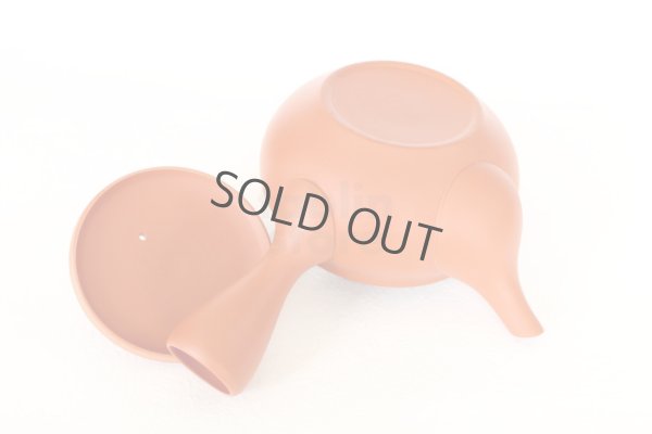 Photo5: Tokoname tea pot kyusu Jinsui Kiwami shudei red fuku hira 270ml