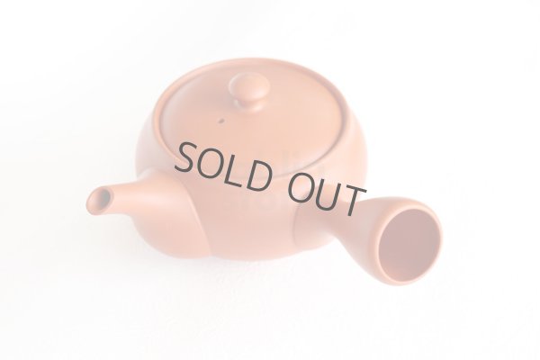 Photo4: Tokoname tea pot kyusu Jinsui Kiwami shudei red fuku hira 270ml