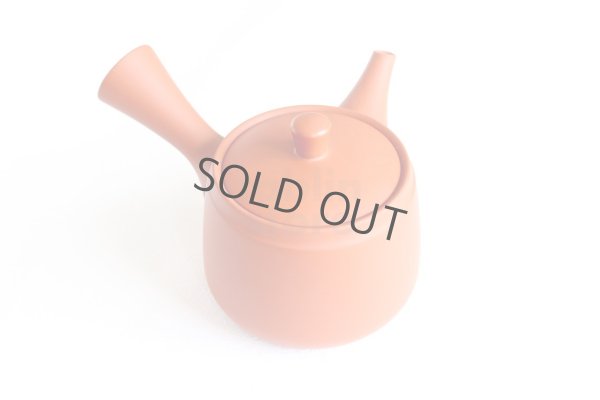 Photo8: Tokoname tea pot kyusu Jinsui Kiwami shudei red oke gata 400ml