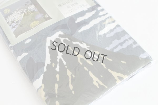 Photo5: Japanese floor pillow cushion cover zabuton cotton Hokusai Mt.Fuji 55 x 59cm