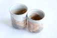 Photo12: Hagi ware kumi yunomi Japanese tea cups pottery akimi Kashun Mukuhara set of 2