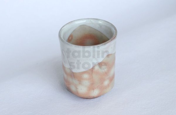 Photo2: Hagi ware kumi yunomi Japanese tea cups pottery akimi Kashun Mukuhara set of 2