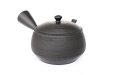 Photo2: Tokoname YT ware Japanese tea pot Gyokko ceramic tea strainer black syudei 300ml (2)