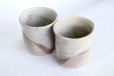 Photo1: Hagi Senryuzan climbing kiln Japanese pottery tumbler shochu kakebu san set of 2 (1)