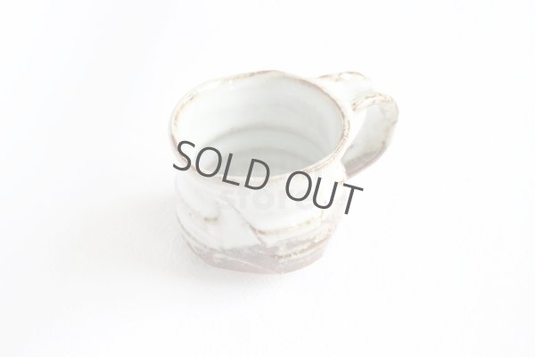 Photo8: Hagi ware Japanese pottery mug coffee tea cup Kashun with saucer 170ml