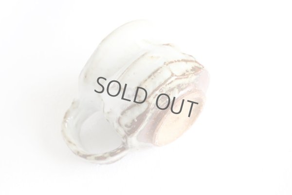 Photo6: Hagi ware Japanese pottery mug coffee tea cup Kashun with saucer 170ml