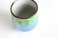 Photo8: Kutani Porcelain Japanese tea cups yon ginsai nishoku (set of 2)