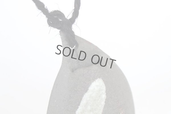 Photo5: Shigaraki pottery Japanese wall-hanging vase hakeme shizuku H13.5cm