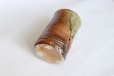 Photo6: Shigaraki pottery MG Japanese wall-hanging vase ko tabimakura H13cm