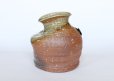 Photo6: Shigaraki pottery MG Japanese wall-hanging vase ko uzukumaru H10.5cm