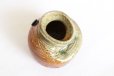 Photo2: Shigaraki pottery MG Japanese wall-hanging vase ko uzukumaru H10.5cm (2)