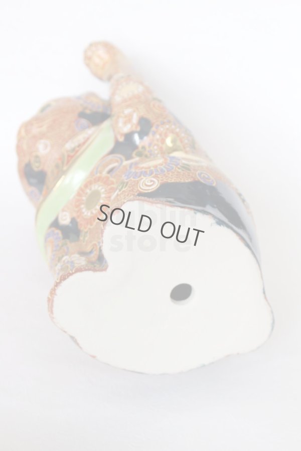 Photo3: Japanese Lucky Cat Kutani Porcelain Maneki Neko red mori hai H30cm