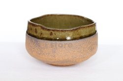 Mino pottery Japanese tea ceremony bowl bidoro chawan Matcha