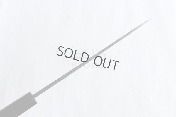 Photo10: Takayuki Iwai Aogami super blue steel Ibuki Kurouchi black finish Gyuto knife 210mm