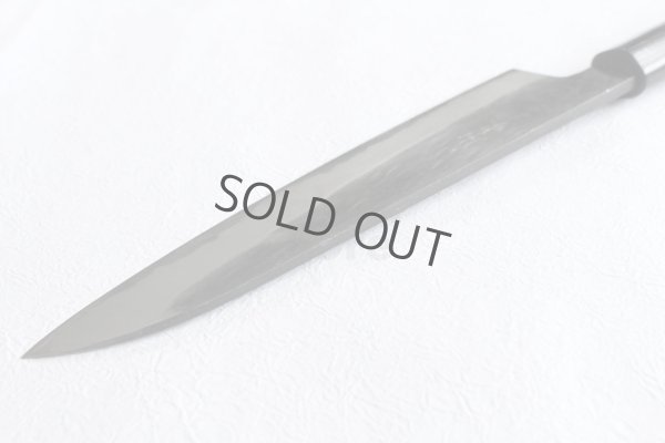 Photo8: Takayuki Iwai Aogami super blue steel Ibuki Kurouchi black finish Gyuto knife 210mm