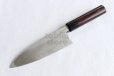 Photo4: Takayuki Iwai white 1 steel Ibuki Kurouchi black Deba D-shape handle 180mm