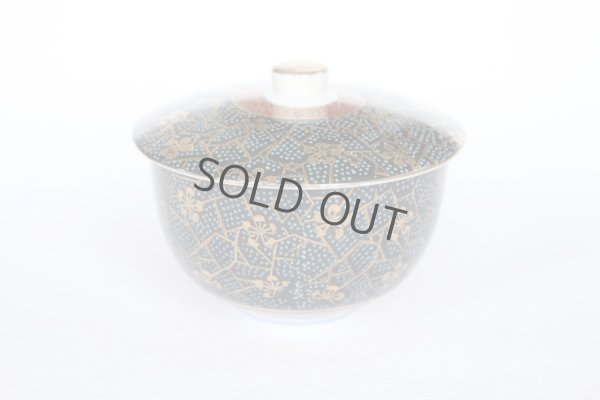 Photo6: Kutani yaki ware Futatuki Kumidashi Korinbai Japanese tea cup (set of 5)