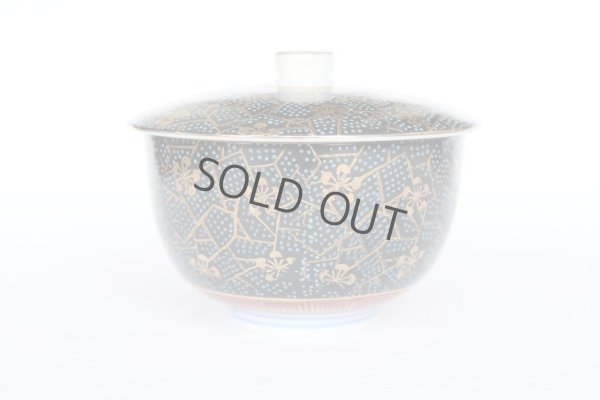 Photo7: Kutani yaki ware Futatuki Kumidashi Korinbai Japanese tea cup (set of 5)