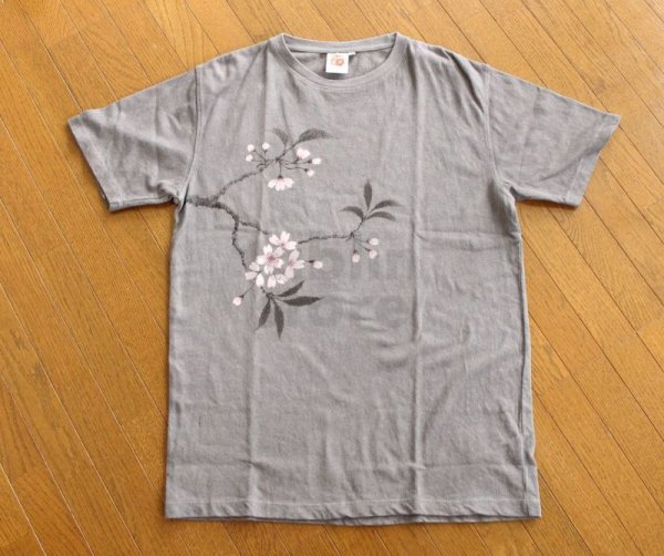 Photo5: Natural and Hand dyes Mitsuru unisexed T-shirt made in Japan cherry kakishibu