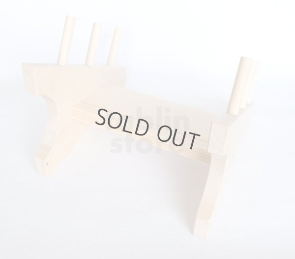 Photo6: Japanese wooden knife stand display holder tower rack for 3 knives