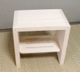 Photo1: Japanese Hiba-Hinoki bath chair natural wood Stool yc H30cm (1)