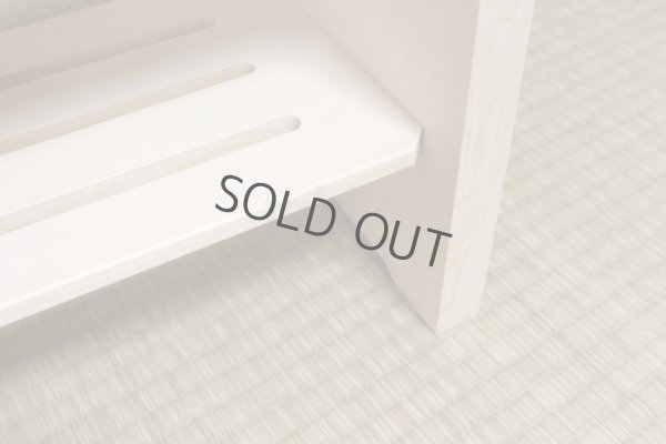 Photo3: Japanese Hiba-Hinoki bath chair natural wood Stool yc H30cm