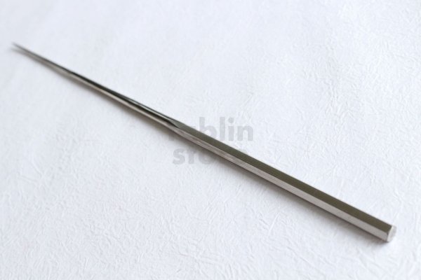 Photo2: Moribashi Chopsticks Honyaki All stainless steel Japanese Sushi Chef's Garnishing hexagon 