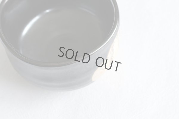 Photo3: Mino yaki ware Japanese tea bowl toga chawan seto tubame black Matcha Green Tea