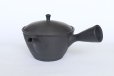 Photo8: Tokoname YT Japanese tea pot kyusu Gyokko line black 300ml