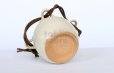 Photo5: Shigaraki Japanese pottery Vase small shirotsuya  H 8.5cm 
