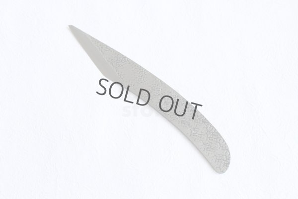 Photo8: Kiridashi Grafting knife Woodworking Okeya Yasuki blue 2 steel Left hand BW 24mm