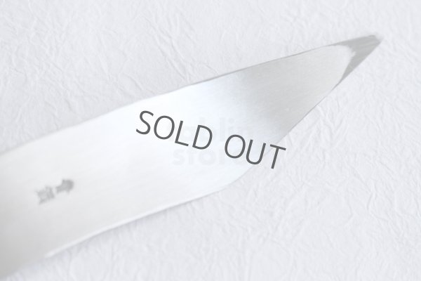 Photo4: Kiridashi Grafting knife Woodworking Okeya Yasuki blue 2 steel Left hand BW 24mm