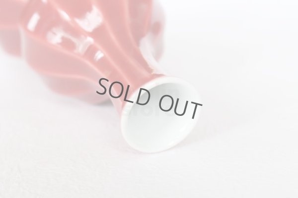 Photo11: Arita porcelain Japanese sake bottle & cups set red mentori Seito kiln 400ml