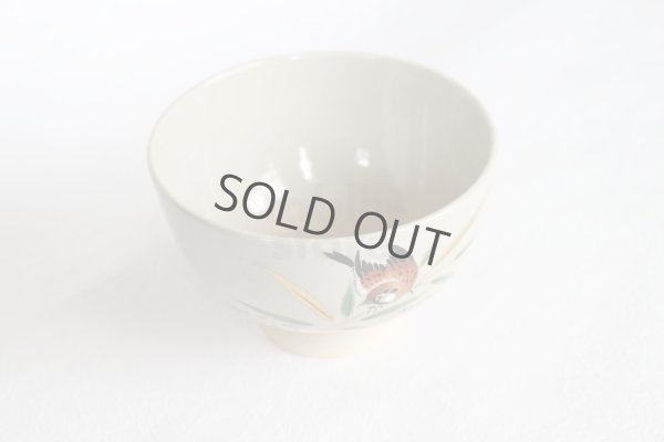 Photo11: Kiyomizu Kyoto porcelain Japanese matcha tea bowl chawan sparrow gohonte Keiho