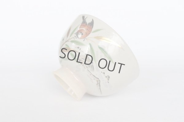 Photo3: Kiyomizu Kyoto porcelain Japanese matcha tea bowl chawan sparrow gohonte Keiho