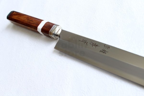 Photo6:  Shiden SAKAI TAKAYUKI Sashimi knife Yasuki silver-3 steel Sakimaru Takobiki