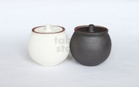 Shigaraki pottery salt sugar storage container box 190ml