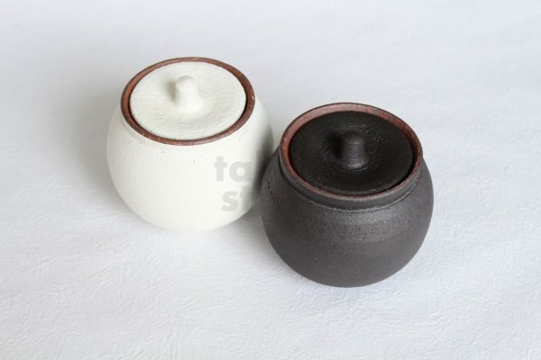 Photo2: Shigaraki pottery salt sugar storage container box 190ml