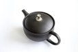 Photo9: Tokoname Japanese tea pot Gyokuryu ceramic tea strainer tsumami-w black 290ml