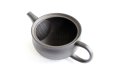Photo8: Tokoname Japanese tea pot Gyokuryu ceramic tea strainer tsumami-w black 290ml