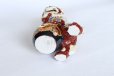 Photo10: Japanese Leo Shishi Dragon Lion dog Kutani Porcelain mori red H13cm a set of 2