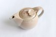 Photo8: Hagi yaki ware Japanese tea pot Mai with stainless tea strainer 390ml