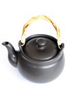 Photo9: Tokoname Dobin Japanese tea kettle black heat resistance pottery 1100ml