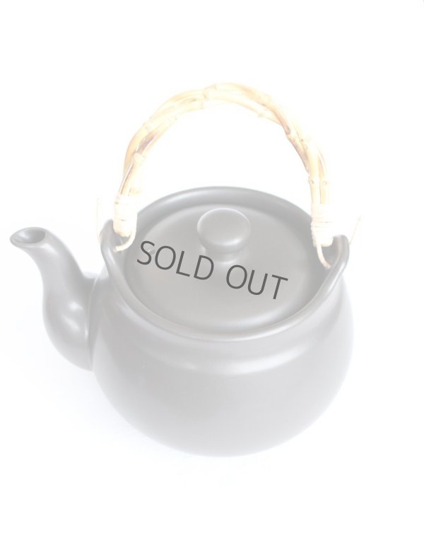 Photo9: Tokoname Dobin Japanese tea kettle black heat resistance pottery 1100ml