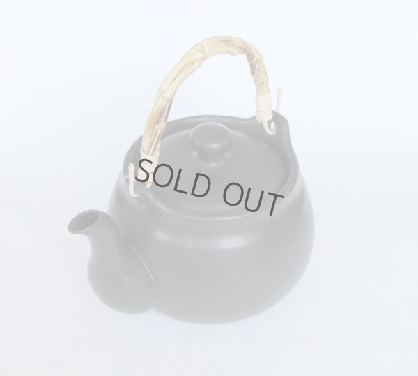 Photo3: Tokoname Dobin Japanese tea kettle black heat resistance pottery 1100ml