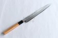 Photo11: SAKAI TAKAYUKI Japanese knife Yasuki White-2 steel With Carving Dragon Sashimi