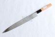 Photo9: SAKAI TAKAYUKI Japanese knife Yasuki White-2 steel With Carving Dragon Sashimi